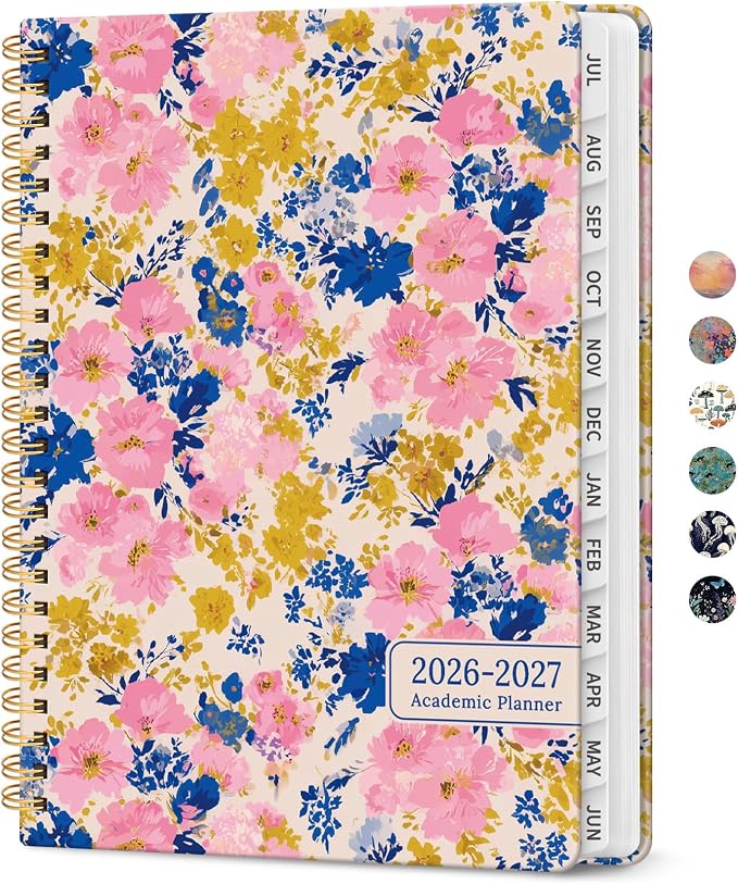 Planner 2026-2027, Academic Year Monthly and Weekly Calendar Planner, Jul 2026 by Taja