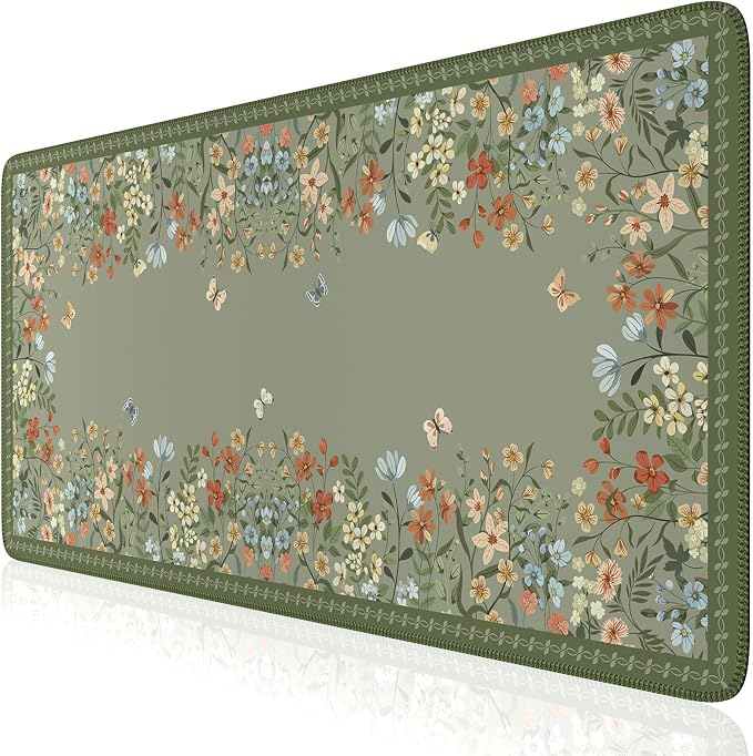 iCasso Desk Mat for Keyboard and Mouse, Large Keyboard Mat Non-Slip, Cute Desk by iCasso