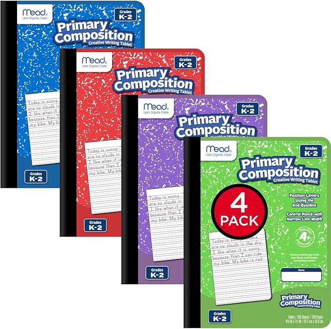 Mead Primary Composition Book, 4 Pack, Primary Ruled Journal, Grades K-2 - Image 2