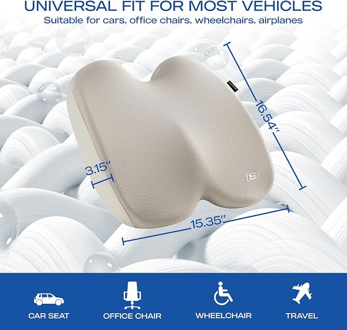 Skechers Seat Cushion, Ergonomic Memory Foam Cushion - Image 5