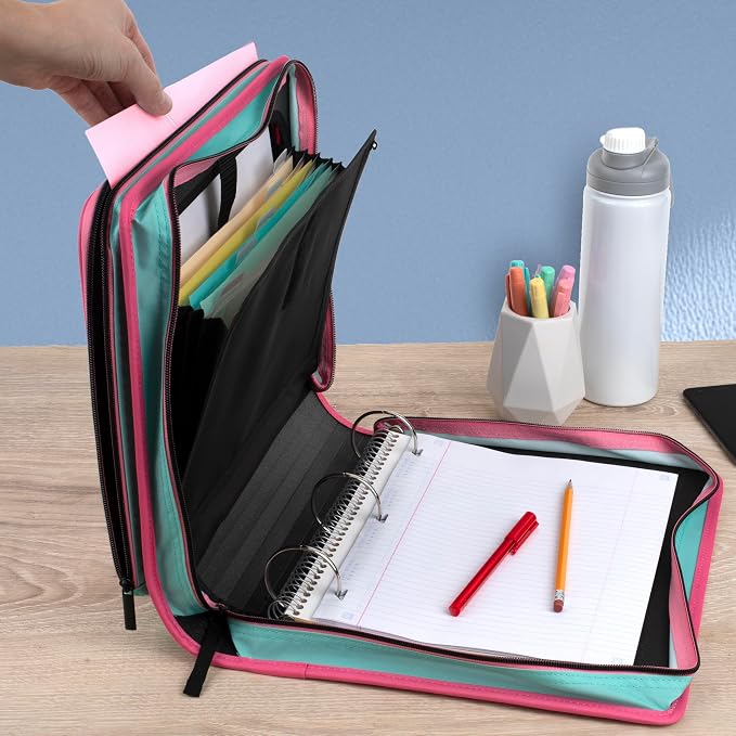 Five Star Zipper Binder 2 Inch O-Rings Case Organiser - Image 4