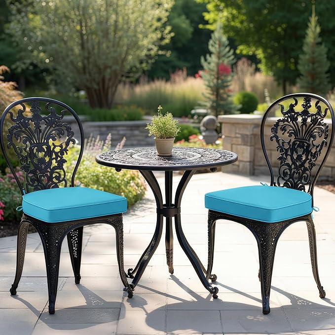 Outdoor Chair Cushions Set of 2: Waterproof & Fade Resistant Patio Furniture - Image 2