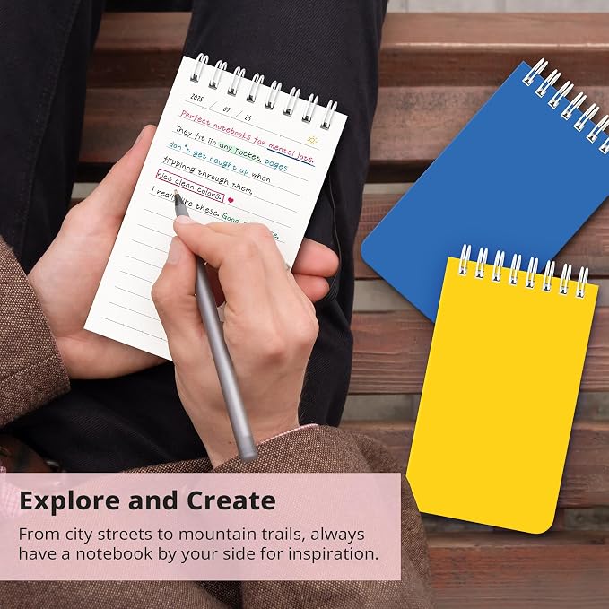 Taja Pocket Small Notebook 3" x 5", Nursing Notepad, Travel - Image 5