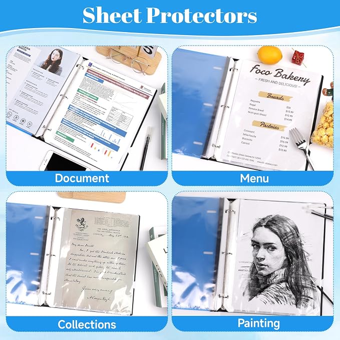 50 Pack Sheet Protectors for 3 Ring Binder - Image 8