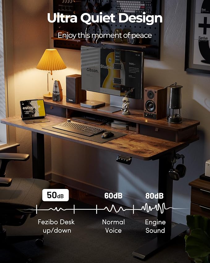 FEZIBO 48 x 24 Inch Height Adjustable Electric Standing Desk - Image 6