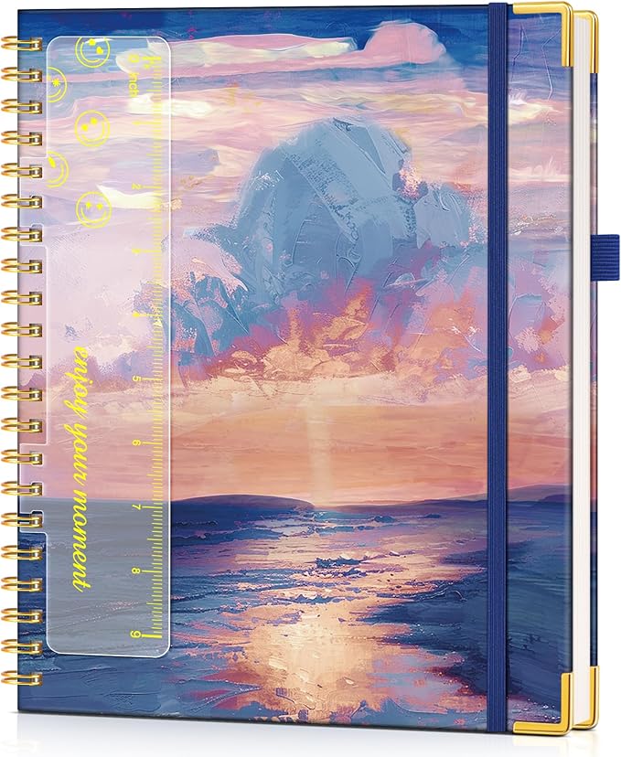 Hardcover Spiral Notebook Journal 8.5” x 11”, A4 Large Cute Notebooks by UEBZFOCS