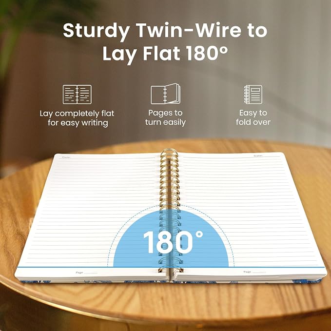 Lined Spiral Notebook Journal for Work, 300 Pages Thick B5 College Ruled - Image 4