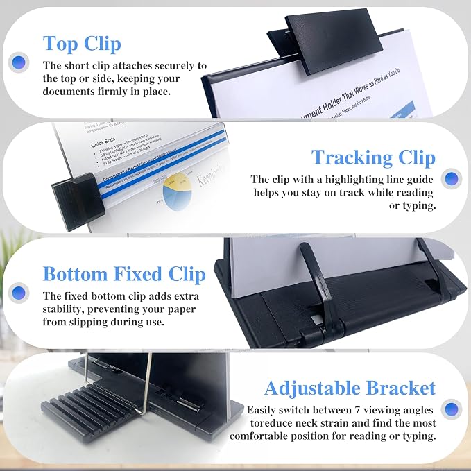 Keenjorika Desktop Document Book Holder - Image 4