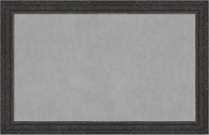 Amanti Art Black Framed Magnetic Board 29x45 Large Vision Board by AmantiArt