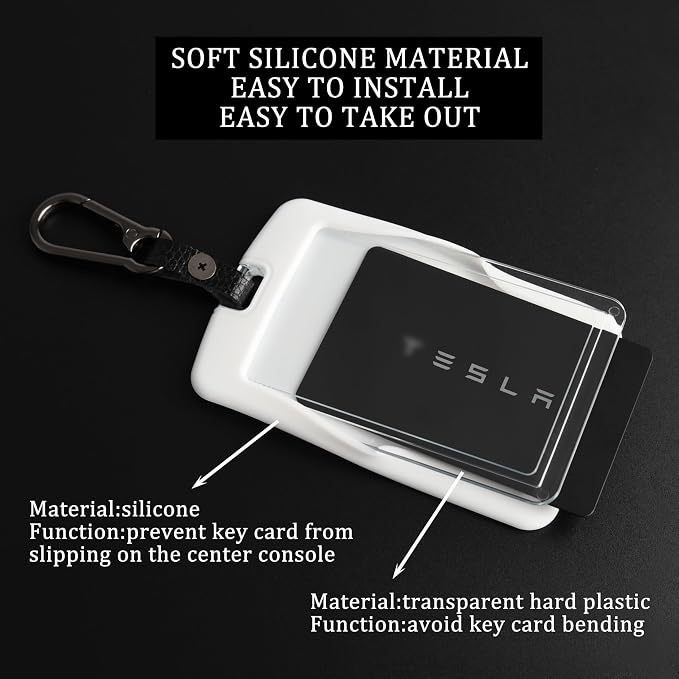 TANDRIVE 2PCS Silicone Key Card Holder Case Compatible - Image 5