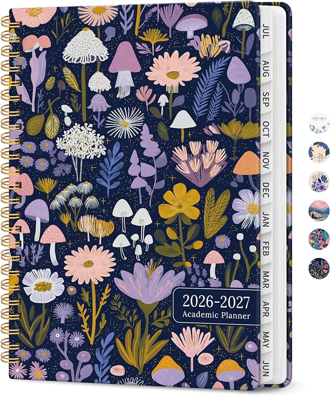 Planner 2026-2027, Academic Year Monthly and Weekly Calendar Planner, Jul 2026 by Taja