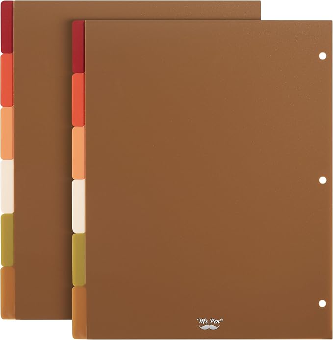 Mr. Pen- Dividers for 3 Ring Binder, 2 Sets, 6 Pack/Set, Binder Dividers by MrPen