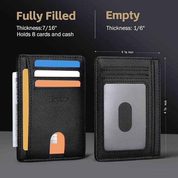 Espera Slim Minimalist Front Pocket Wallet - Image 3