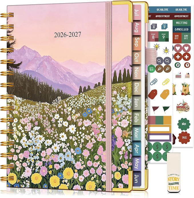 Academic Planner 2026-2027, Hardcover Weekly and Monthly Calendar Planner from by Unknown