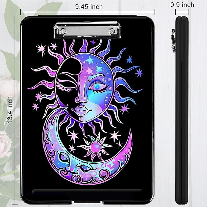 Purple Moon Sun A4 Clipboard - Image 4