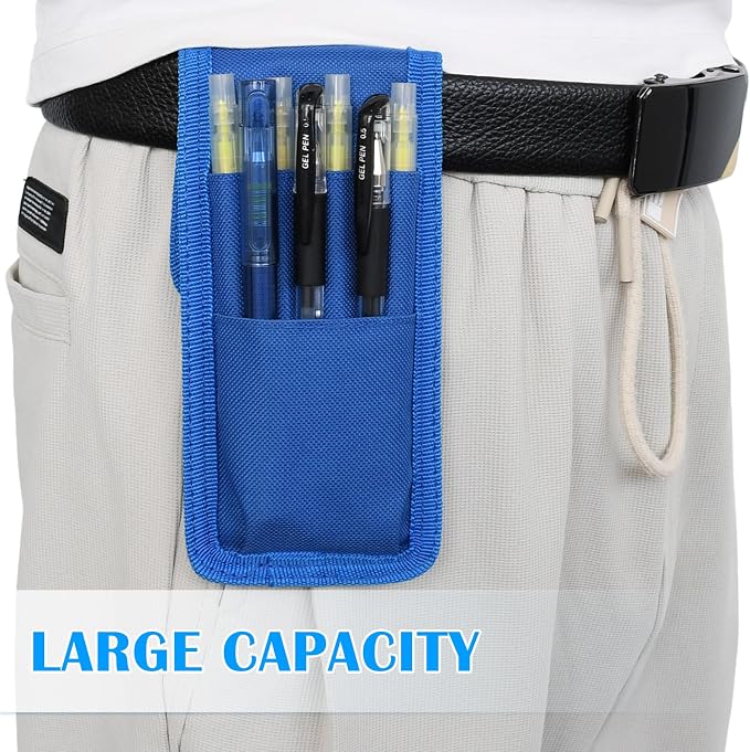 2 Pcs KATOLK Belt Pen Holder, Detachable Military Duty Pencil Sleeve Case - Image 2