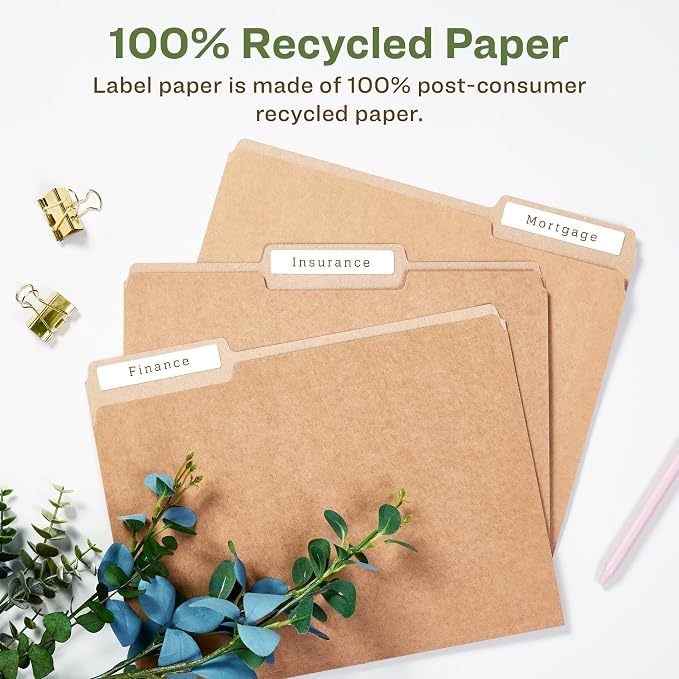 Avery EcoFriendly Recycled File Folder Labels, 2/3" x 3-7/16", Permanent Label - Image 3
