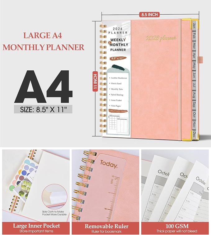 2026 Planner, Weekly and Monthly Calendar Planner from January 2026 - Image 5