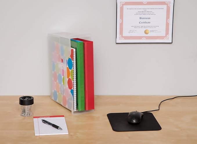 IRIS USA Small Portable Desktop File Box - Image 3