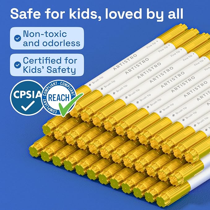 ARTISTRO 36 Gold Acrylic Paint Markers - Image 6