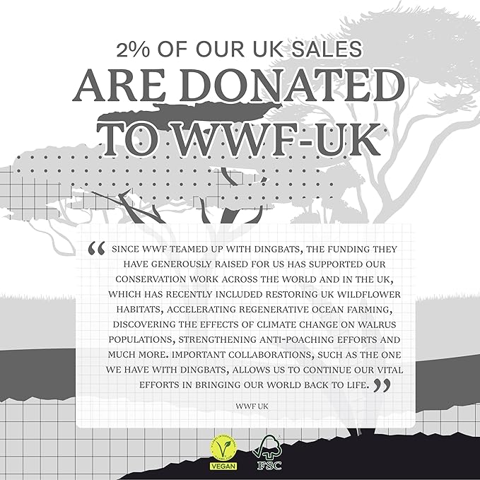 Dingbats* Wildlife Dotted Writing Journal Notebook A5 - Vegan Leather Softcover - Ideal for Work, Travel - Pocket, Elastic Closure, & Bookmark-DeskLoop Office