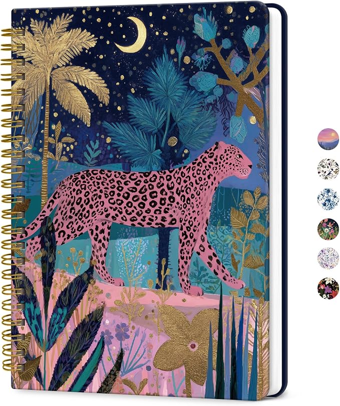 ZOTIA Lined Spiral Journal for Women, A5 Pretty Hardcover Notebook for Work by Zotia