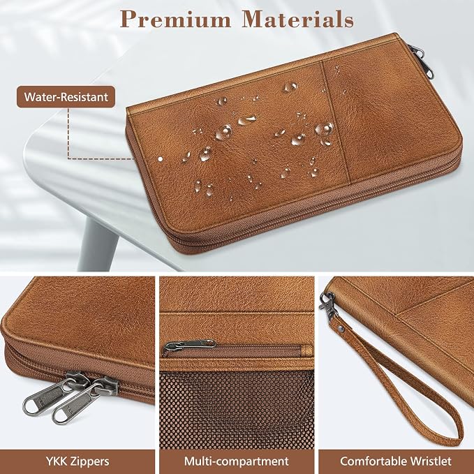 Fintie Family Passport Holder Wallet, RFID Blocking Travel Document Organizer - Image 5