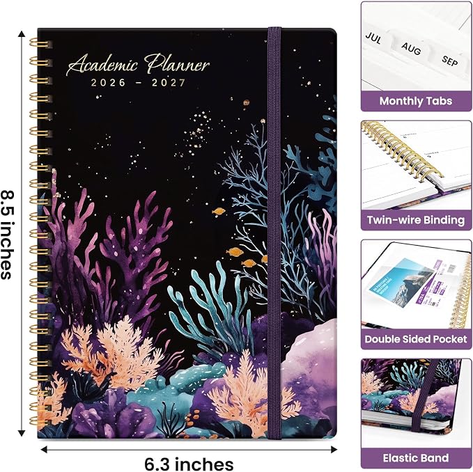 Planner 2026-2027, Academic Monthly and Weekly Calendar Planner - Image 4