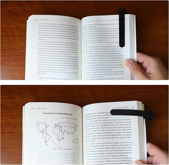 SMUK 6pcs Automatic Bookmark, Silicone Book Marks - Image 7