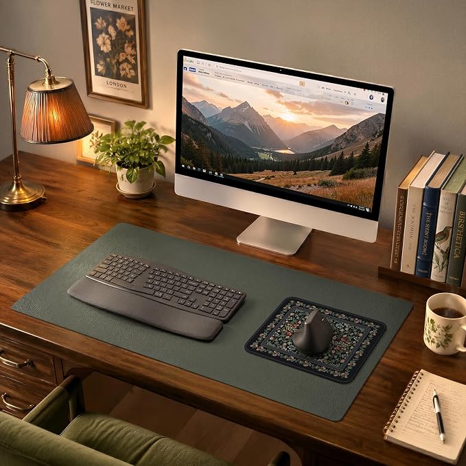 iCasso Aesthetic Small Floral Mouse Pad, Mini Portable Travel Mousepad - Image 9