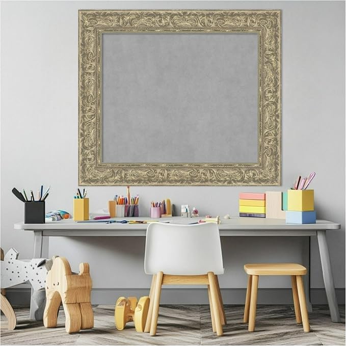 Amanti Art Silver Framed Magnetic Board 27x31 Medium Vision Board - Image 5