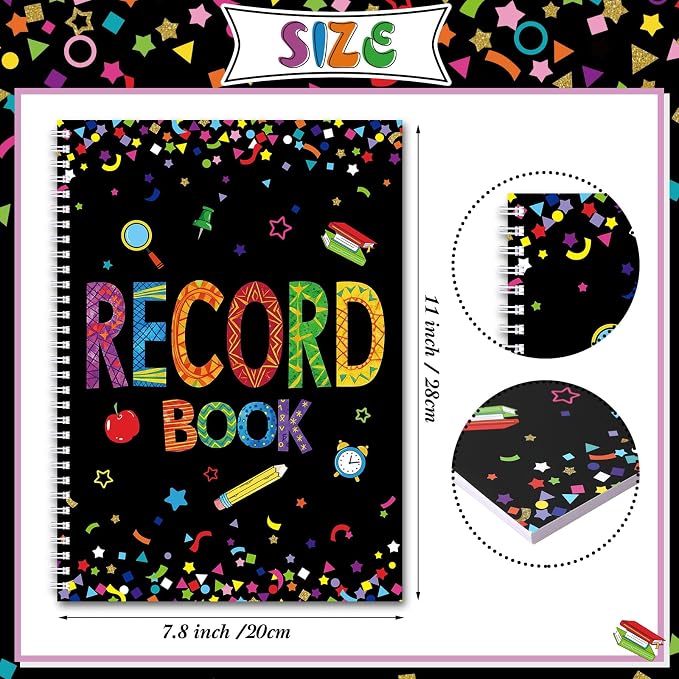 Fuyoooo Teacher Record Book Teacher Grade Books 2026-2027 Spiral Bound Record - Image 2