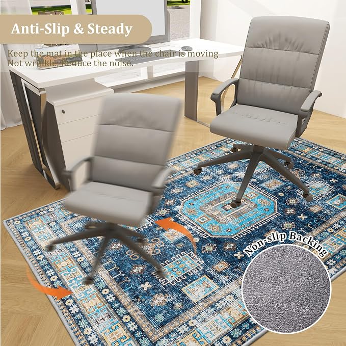 Office Chair Mat for Hardwood Floor, Machine Wash - Image 5