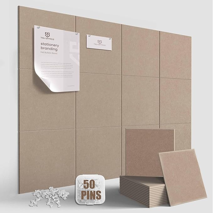 TSJOFFICE Large Cork Board for Wall by TSJOFFICE-WipeCleanThinkGreenWorkSmart