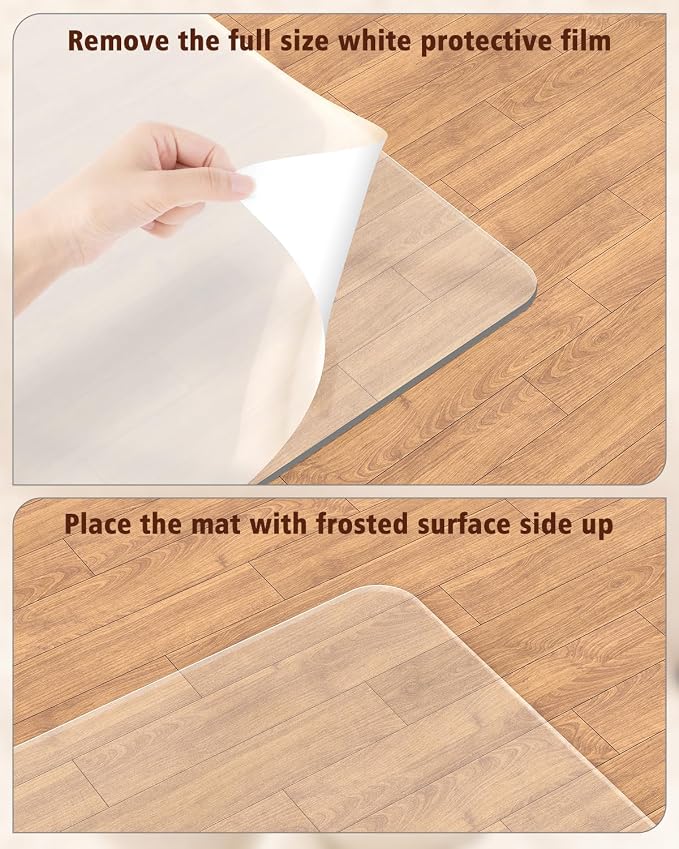 Soimeat Hard Frosted Office Chair Mat - Image 9