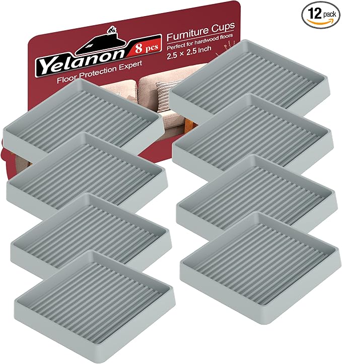 Yelanon 8pcs 2.5" Non Slip Furniture Pads by Yelanon