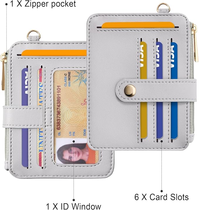 Airkit Wristlet Wallets for Women, Keychain RFID Blocking Credit Card Holder - Image 2