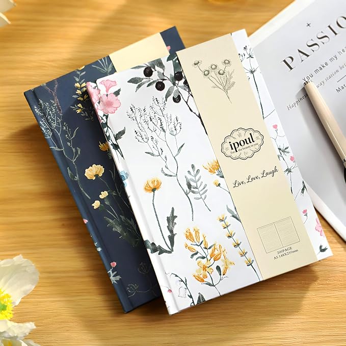 Floral Journal for women, Floret Hardcover Notebook, Medium Ruled Notebook - Image 5
