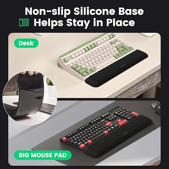 MEKASS Keyboard Wrist Rest, Soft Memory Foam Wrist Support - Image 5