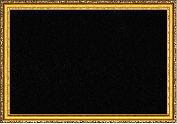 Amanti Art Black Cork Board for Wall, 28x40 Vision Board with Gold Wood Frame, Large Corkboard Office Decor for Home Organization, Traditional Corkboard Pinboard to display items for home organization-DeskLoop Office