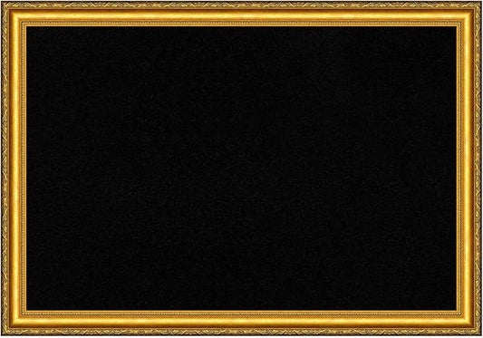 Amanti Art Black Cork Board for Wall, 28x40 Vision Board with Gold Wood Frame, Large Corkboard Office Decor for Home Organization, Traditional Corkboard Pinboard to display items for home organization-DeskLoop Office