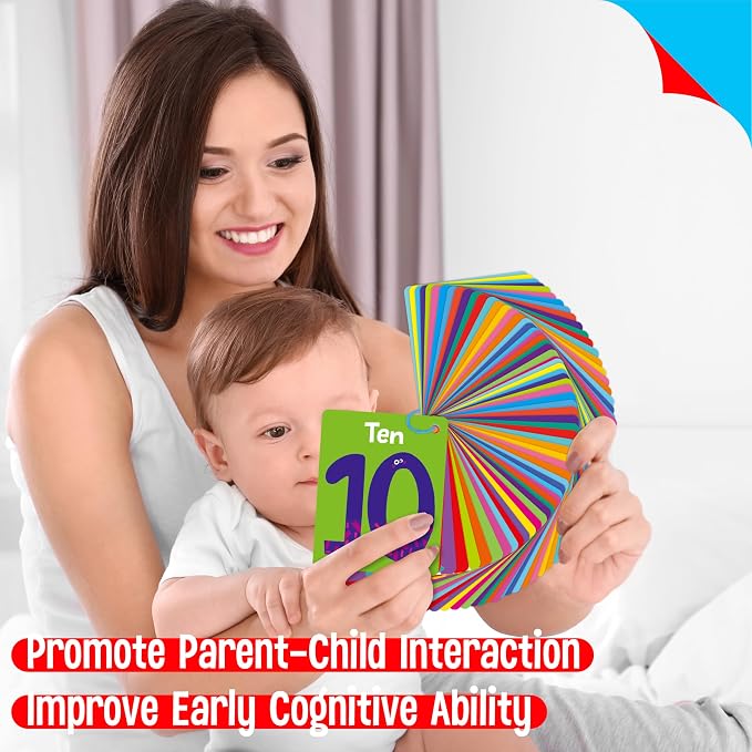 110 PCS Early Learning Flashcards, Double Sided Cards- Alphabet, Home Object - Image 7
