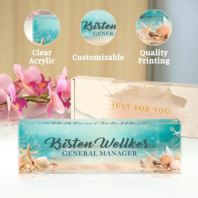 Desk Name Plate Personalized, Name Plate - Image 6
