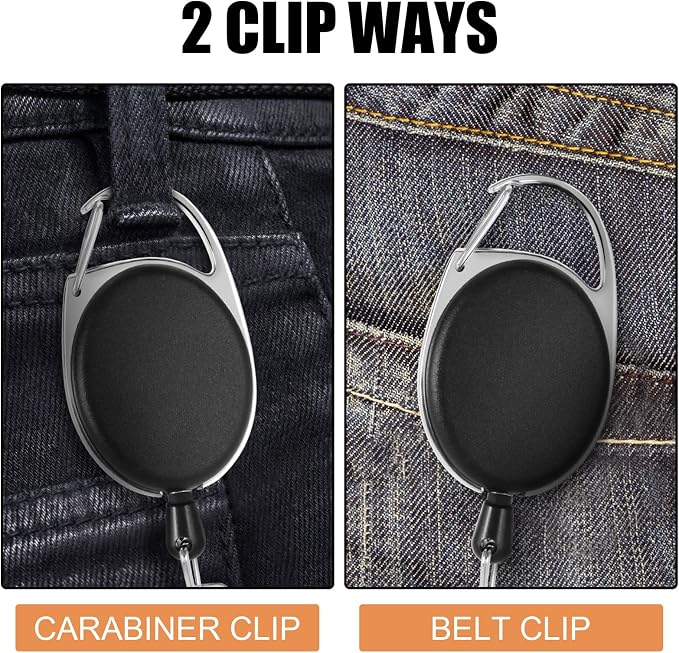 50 Pack Retractable Badge Holder - Image 4