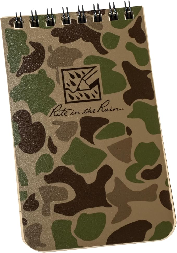Rite in the Rain Weatherproof Top Spiral Notebook, Duck Camo Cover, Universal - Image 2
