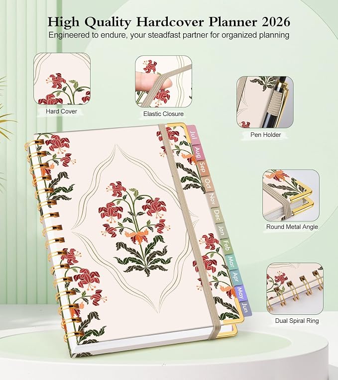 Academic Planner 2026-2027, Hardcover Weekly and Monthly Calendar Planner from - Image 4
