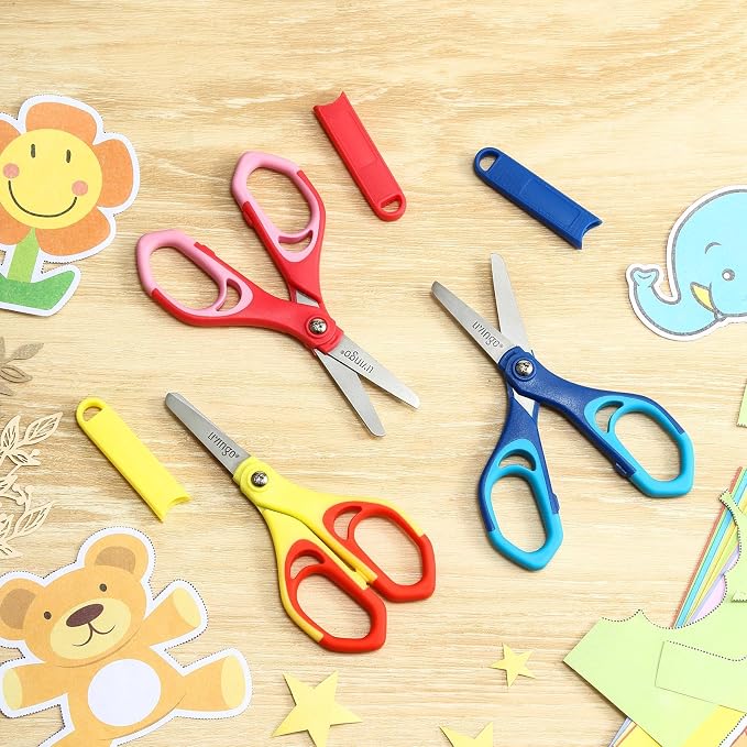 LIVINGO 5" Blunt Kid Scissors: Stainless Safety Toddler Preschool Children - Image 6