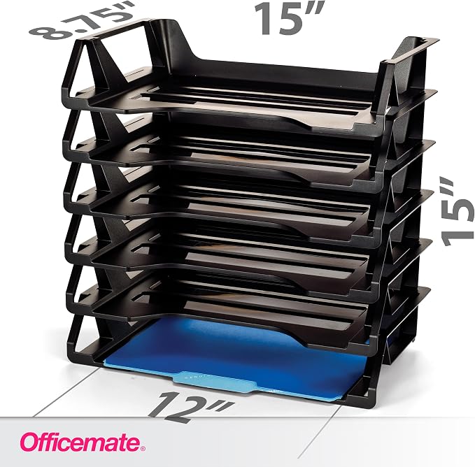 Officemate Recycled Desk Tray, Side Load, 15 1/8 x 8 7/8 x 15 - Image 2