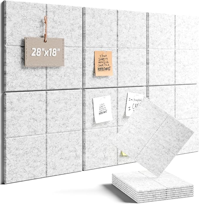 Felt Bulletin Board Tiles -28"x18" Cork Board Alternative by FLUXYNARA