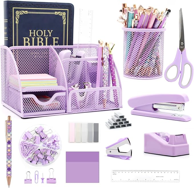 Purple Desk Organizers and Accessories, by Shellvcase